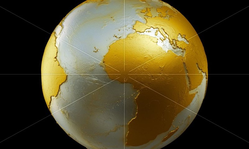 Обои iand-globe-planet-gold разрешение 2560x1920 Загрузить