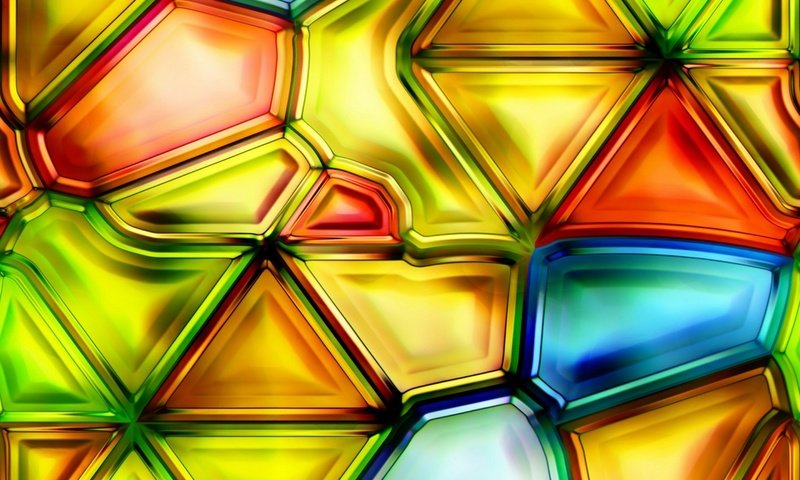 Обои абстракция, фон, стекло, разноцветное, треугольники, витраж, abstraction, background, glass, colorful, triangles, stained glass разрешение 2880x2618 Загрузить