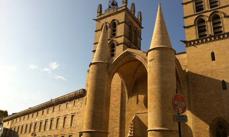 Обои франция, монпелье, кафедральный собор, собор сен-пьер, france, montpellier, cathedral, the saint-pierre cathedral разрешение 2592x1936 Загрузить