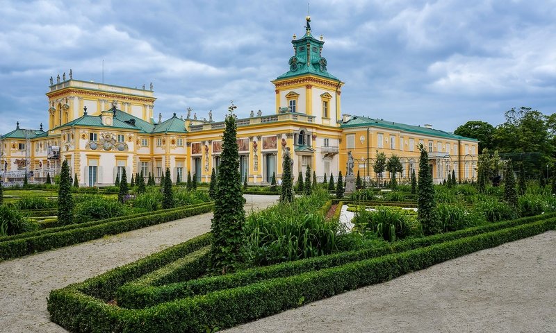 Обои сад, дворец, варшава, garden, palace, warsaw разрешение 2048x1361 Загрузить