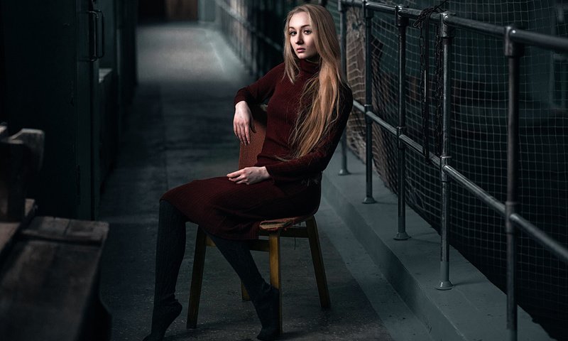 Обои девушка, платье, стул, сидит, наташа, макс кузин, girl, dress, chair, sitting, natasha, max kuzin разрешение 1920x1200 Загрузить