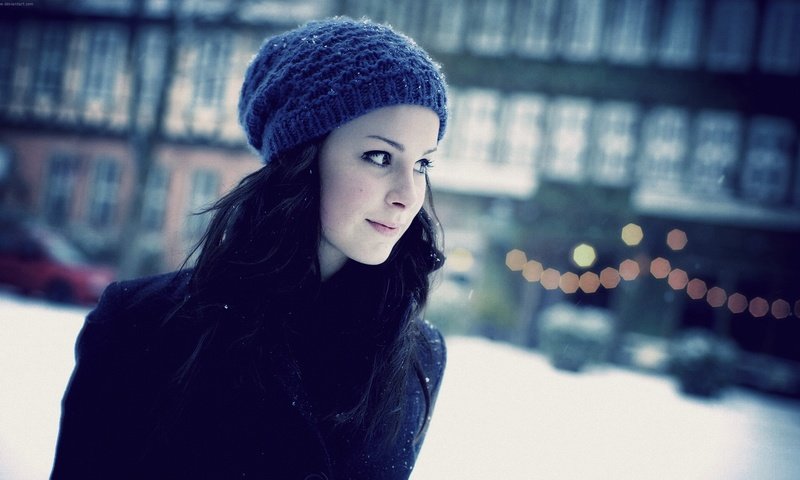 Обои зима, девушка, взгляд, шапка, лена майер-ландрут, winter, girl, look, hat, lena meyer-landrut разрешение 1920x1080 Загрузить