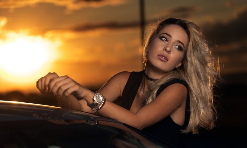 Обои закат, девушка, блондинка, взгляд, модель, волосы, лицо, daniel ceapa, sunset, girl, blonde, look, model, hair, face разрешение 2048x1365 Загрузить