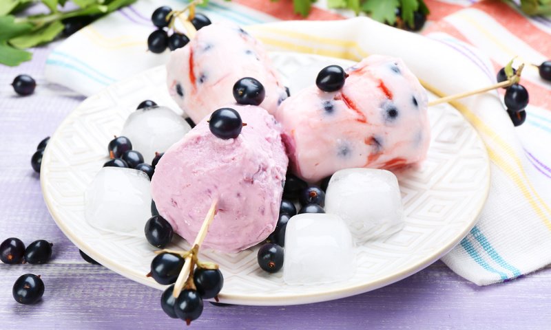 Обои мороженое, лёд, сладкое, десерт, чёрная смородина, ice cream, ice, sweet, dessert, black currant разрешение 5760x3840 Загрузить