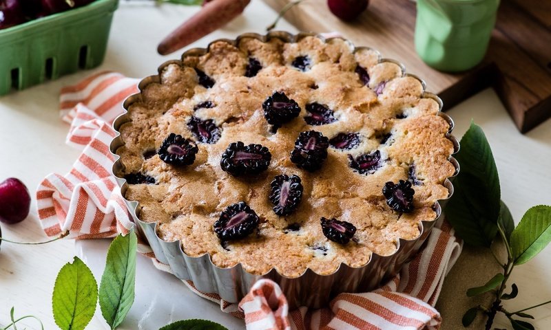 Обои сладкое, выпечка, пирог, ежевика, sweet, cakes, pie, blackberry разрешение 2000x1166 Загрузить