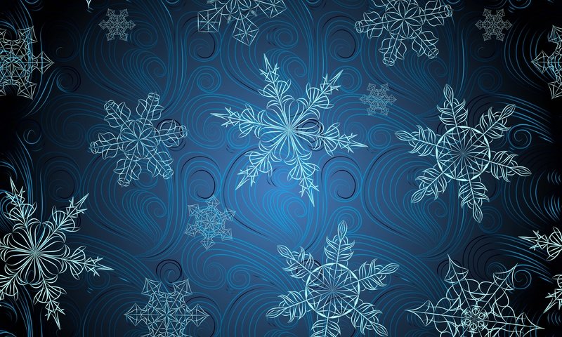 Обои текстура, снежинки, фон, узор, texture, snowflakes, background, pattern разрешение 3840x2400 Загрузить