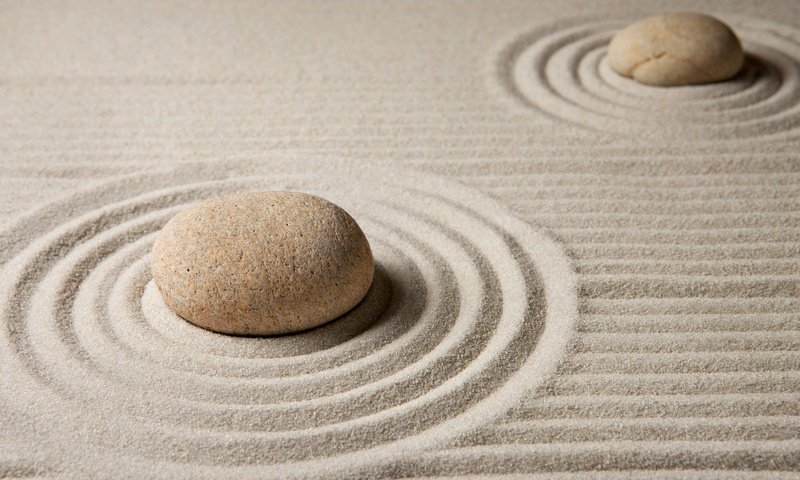 Обои камни, песок, песка, дзен, каменное, stones, sand, zen, stone разрешение 5616x3744 Загрузить