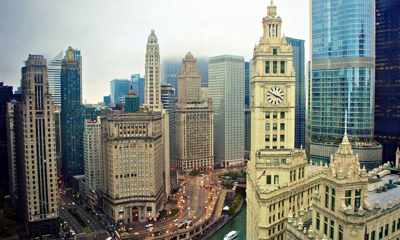 Обои небоскребы, сша, здания, чикаго, иллиноис, skyscrapers, usa, building, chicago, illinois разрешение 2048x1481 Загрузить