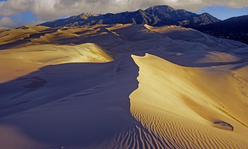 Обои горы, пустыня, сша, колорадо, great sand dunes national park, mountains, desert, usa, colorado разрешение 1920x1080 Загрузить