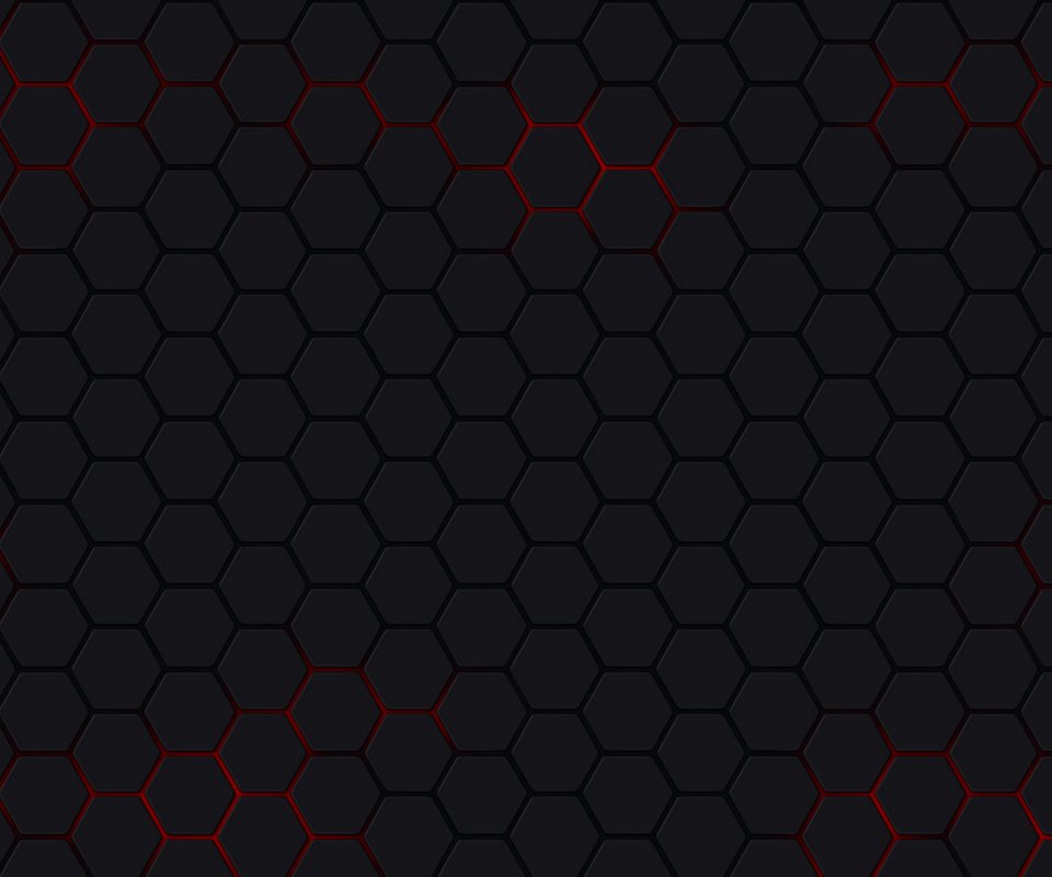 Обои красный, сетка, черный фон, шестиугольники, red, mesh, black background, hexagons разрешение 1920x1200 Загрузить