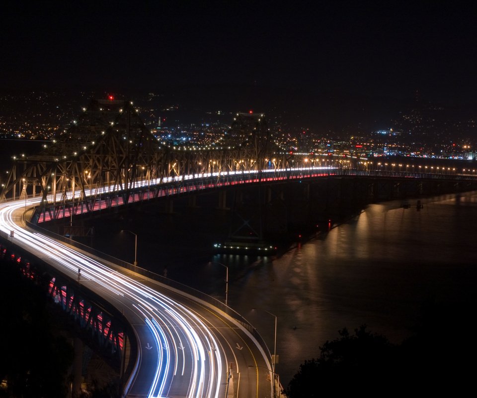 Обои дорога, ночь, река, мост, road, night, river, bridge разрешение 3008x2000 Загрузить