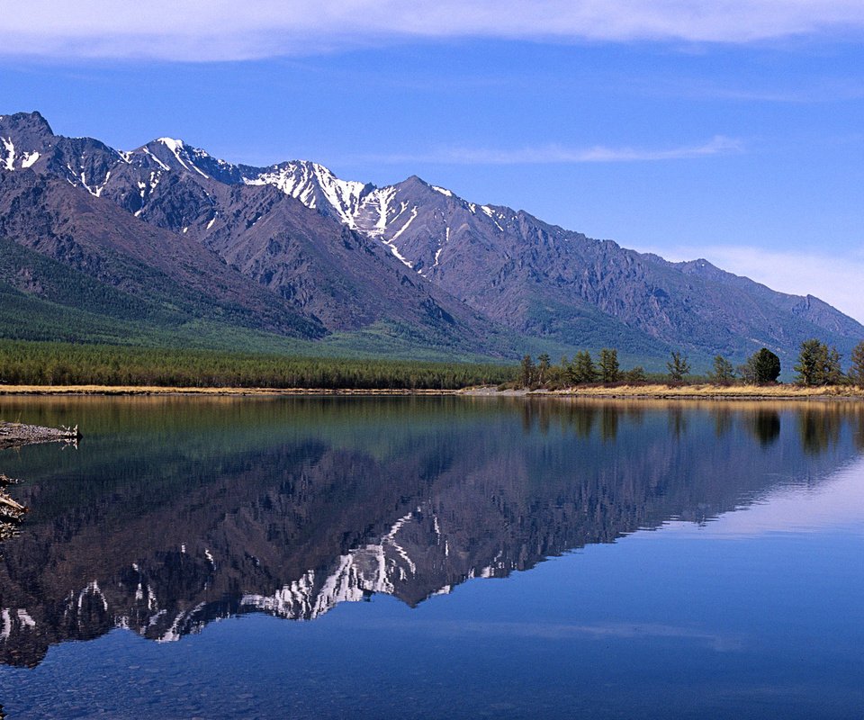 Обои озеро, горы, отражение, россия, lake, mountains, reflection, russia разрешение 1920x1200 Загрузить