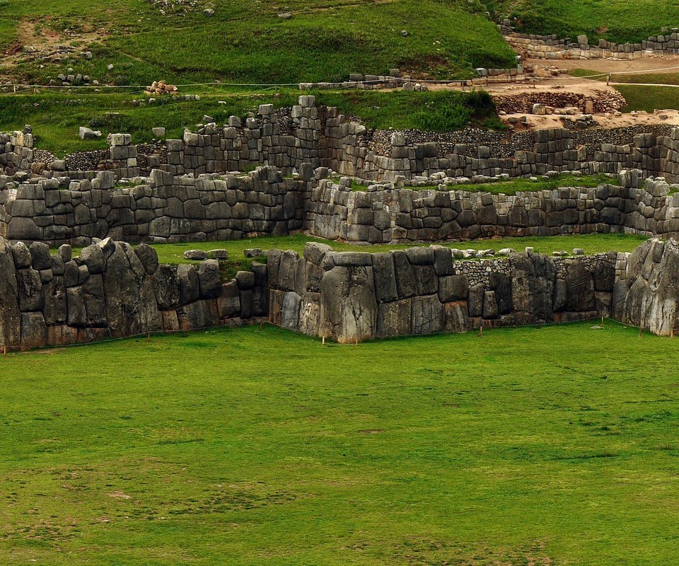 Обои перу, саксайуаман, куско, peru, sacsayhuaman, cusco разрешение 4000x1600 Загрузить