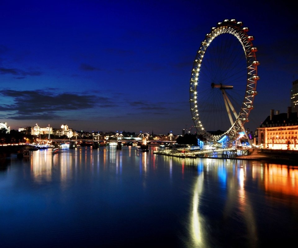 Обои лондон, колесо обозрения, достопримечательности, london, ferris wheel, attractions разрешение 1920x1080 Загрузить