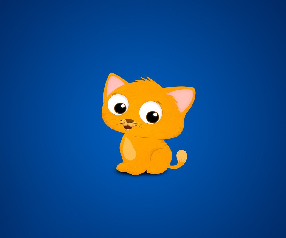 Обои fon, zhyoltyj, kot, cats every where blue, kotik разрешение 2560x1600 Загрузить