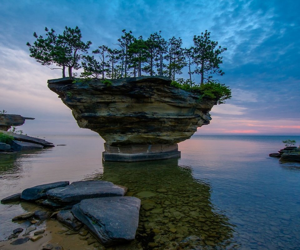 Обои остров на озере гурон, the island on lake huron разрешение 1920x1080 Загрузить