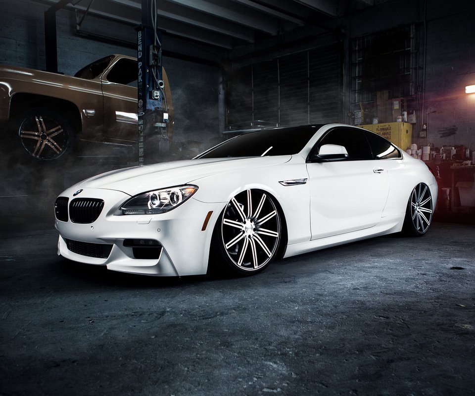 Обои белая, гараж, бмв, м6, white, garage, bmw, m6 разрешение 2560x1600 Загрузить