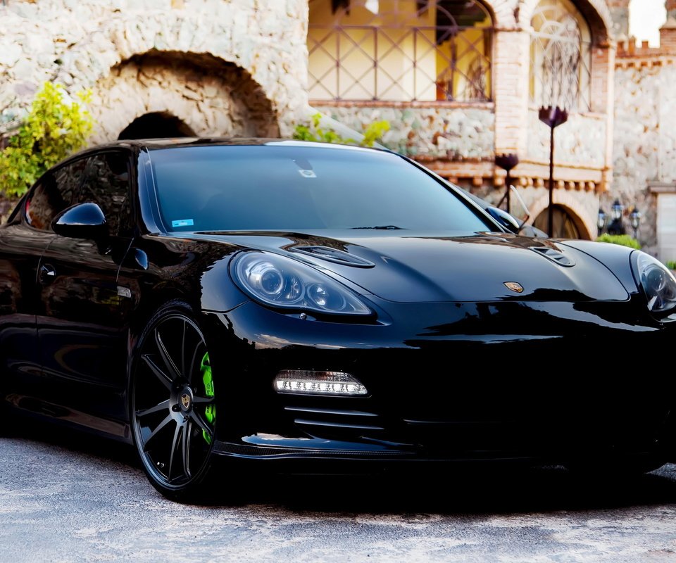 Обои блака, порш, panamera, black, porsche разрешение 2560x1600 Загрузить