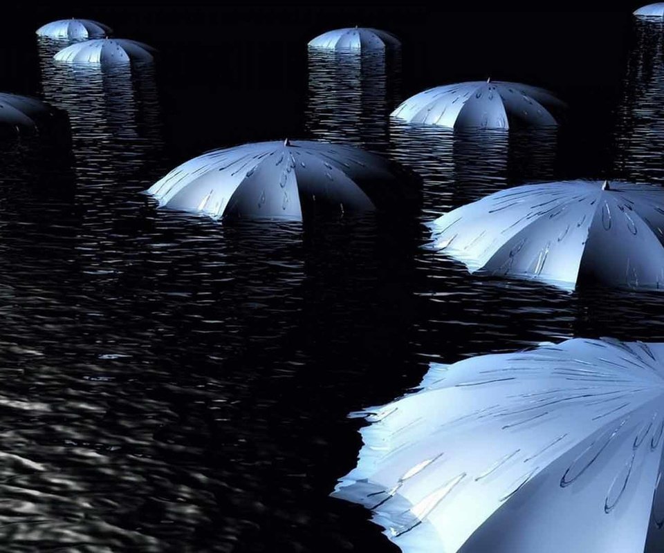 Обои дождь, зонт, зонтики, в воде, затопленные, зонты., проливной, rain, umbrella, umbrellas, in the water, flooded, umbrellas., pouring разрешение 1920x1080 Загрузить