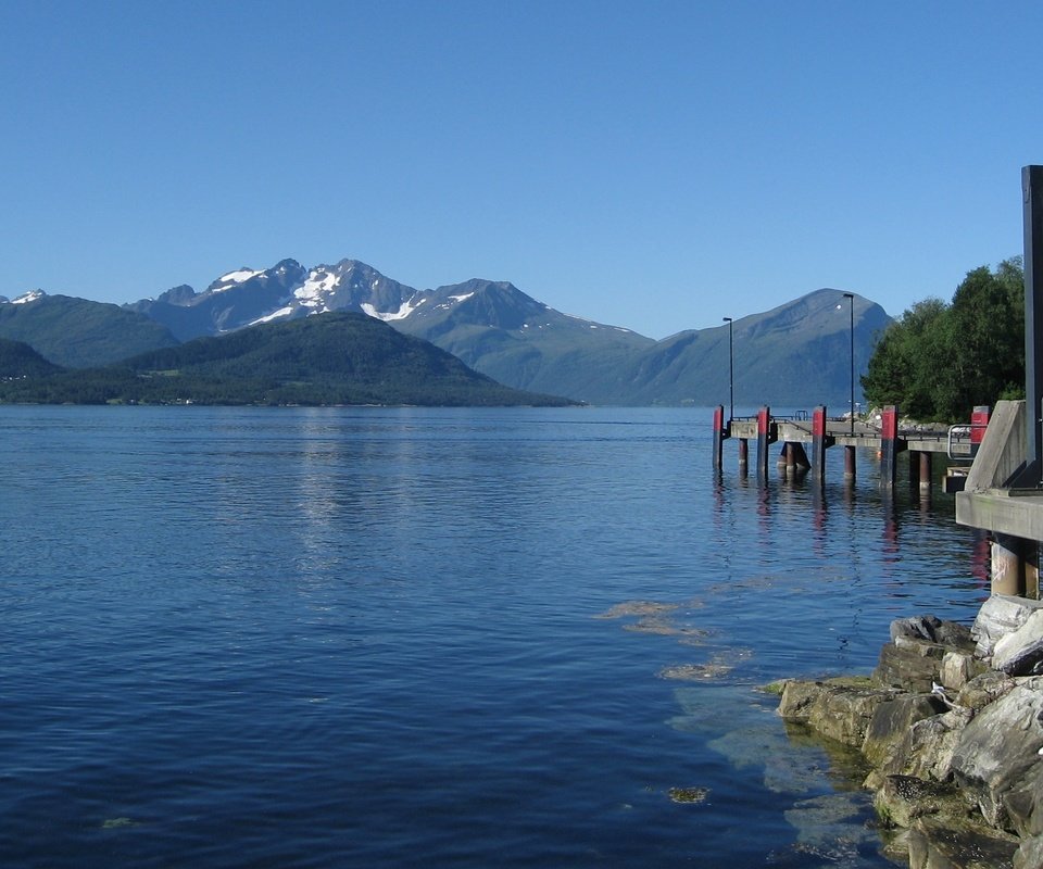 Обои небо, озеро, горы, норвегия, the sky, lake, mountains, norway разрешение 2792x1572 Загрузить