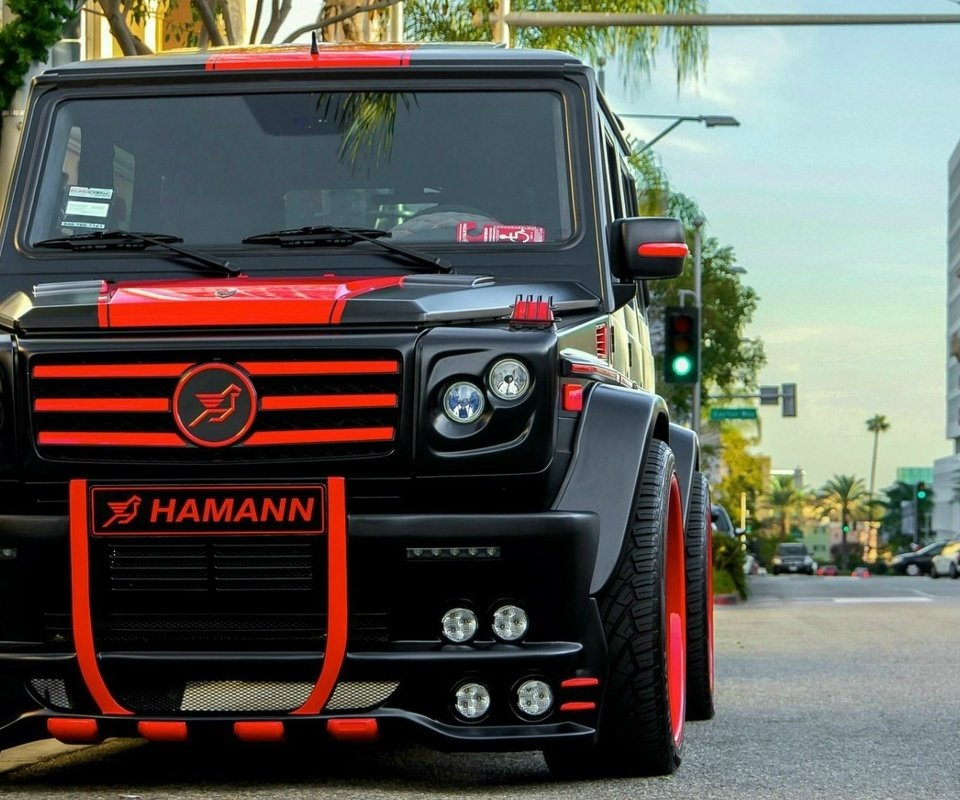 Обои автомобили, mercedes-benz g55 amg by hamann, mercedes- benz g55 amg от hamann, cars, mercedes - benz g55 amg from hamann разрешение 1920x1080 Загрузить