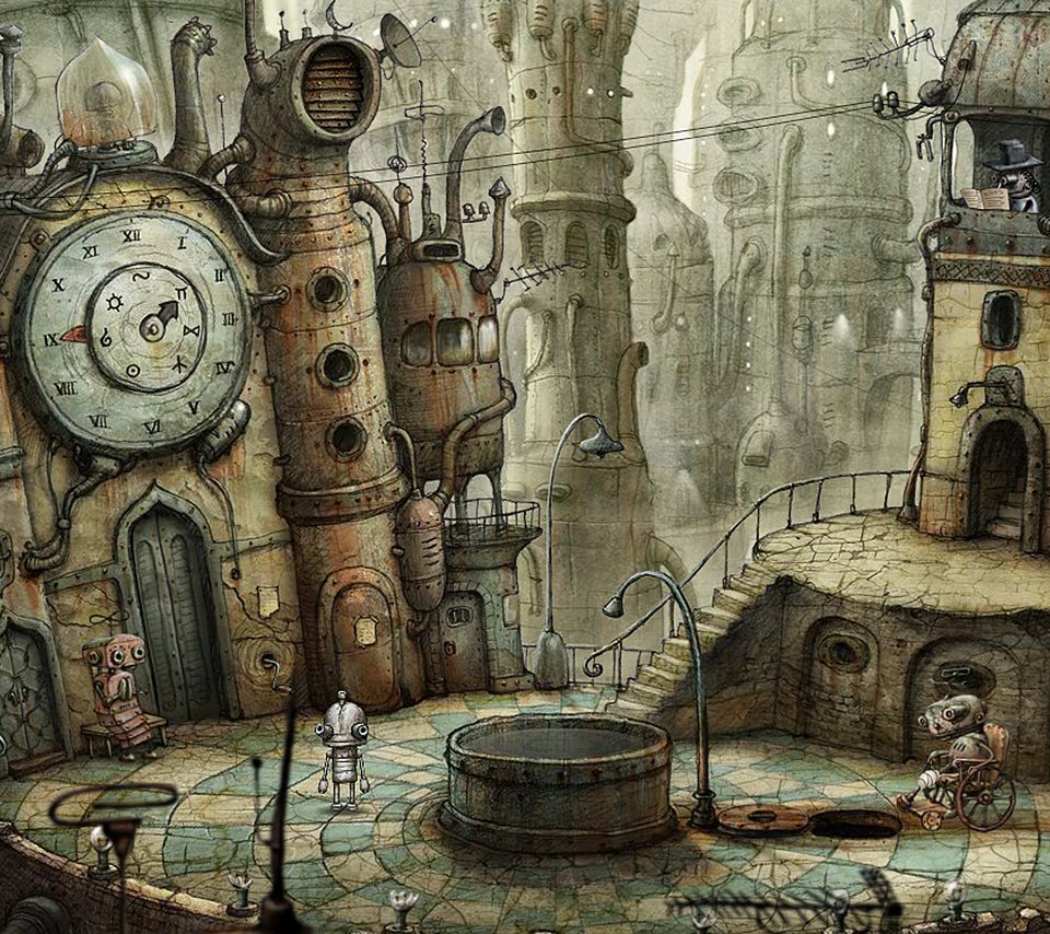 Обои робот, машинариум, игры, amanita design, robot, machinarium, game разрешение 1920x1200 Загрузить