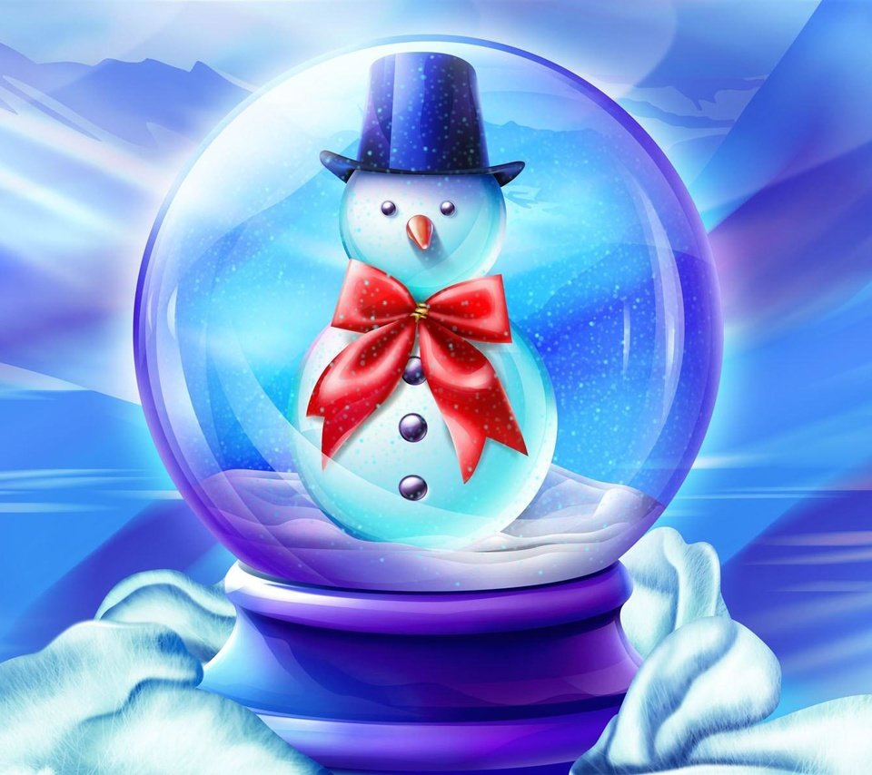 Обои снег, новый год, зима, снеговик, рождество, детство, сказка, snow, new year, winter, snowman, christmas, childhood, tale разрешение 1920x1200 Загрузить