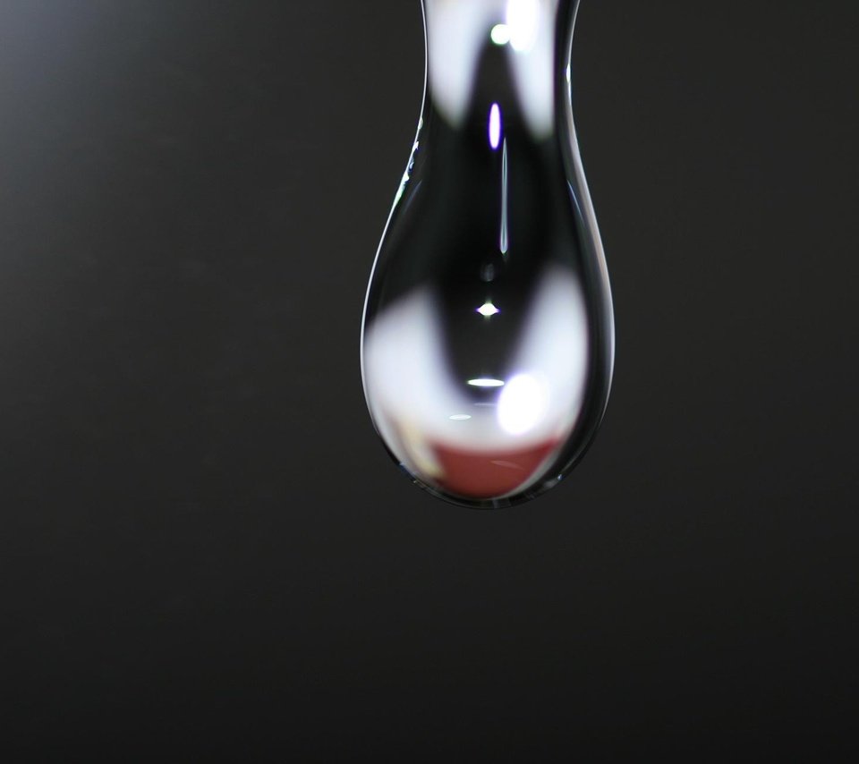 Обои вода, капля, черный фон, water, drop, black background разрешение 1944x1296 Загрузить