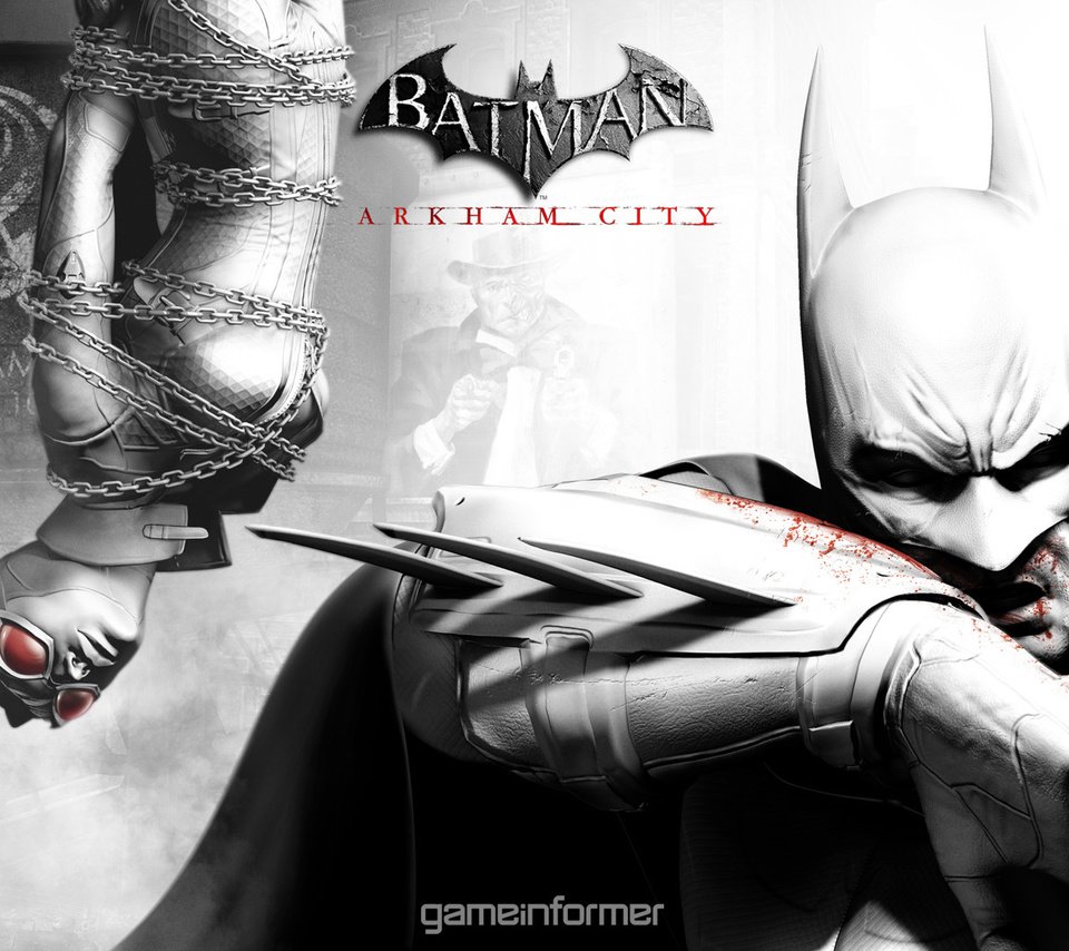Обои игра, бэтмен, batman arkham city, женщина кошка, game informer, аркхем, the game, batman, cat woman, arkham разрешение 1920x1080 Загрузить