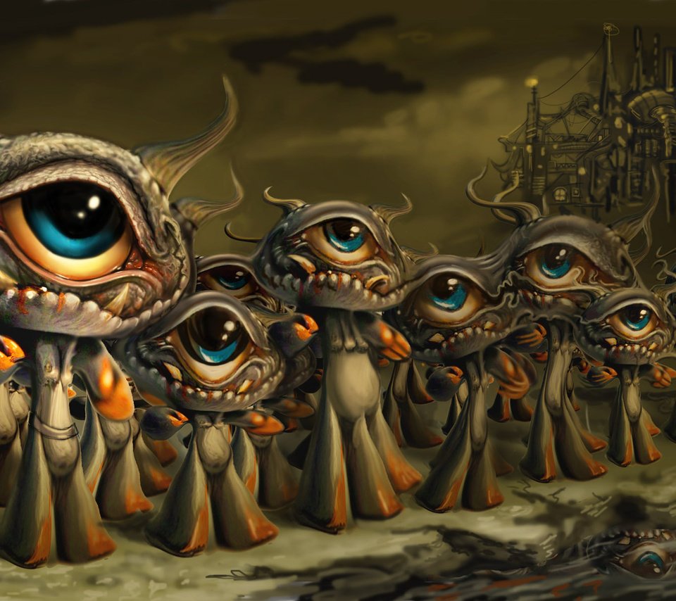 Обои глаза, клыки, рога, eyes, fangs, horns разрешение 2000x1200 Загрузить