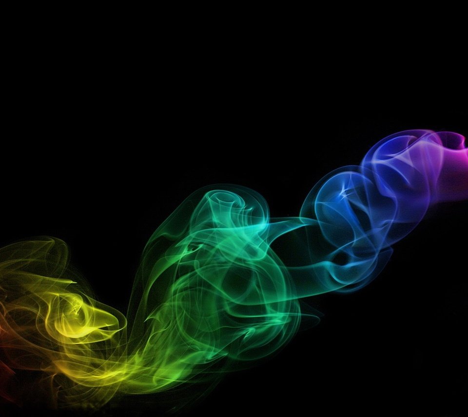 Обои цвет, дым, черный, color, smoke, black разрешение 1920x1200 Загрузить