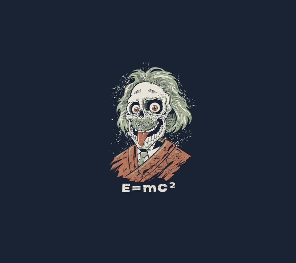 Обои зомби, e=mc2, эйнштейн, мертвяк, zombies, einstein, ghoul разрешение 1920x1080 Загрузить