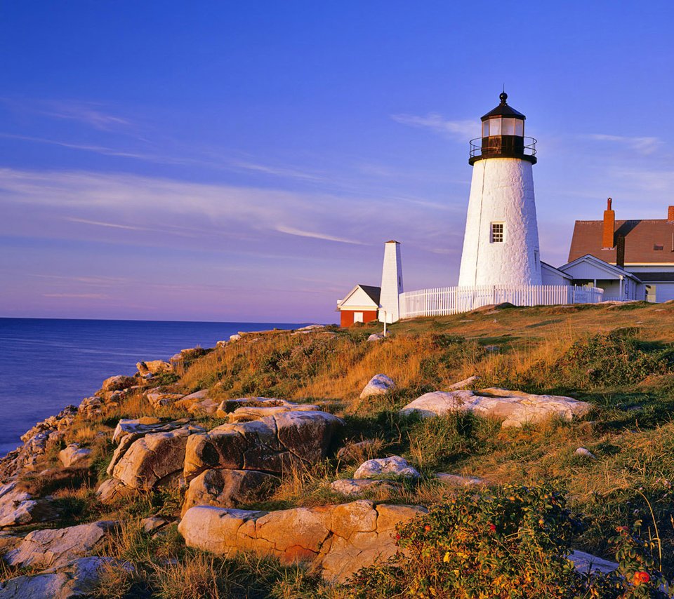 Обои скалы, берег, море, маяк, rocks, shore, sea, lighthouse разрешение 1920x1080 Загрузить