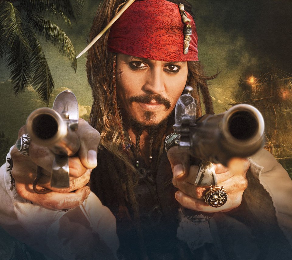 Обои джонни депп, пираты карибского моря, джек воробей, johnny depp, pirates of the caribbean, jack sparrow разрешение 3000x2054 Загрузить