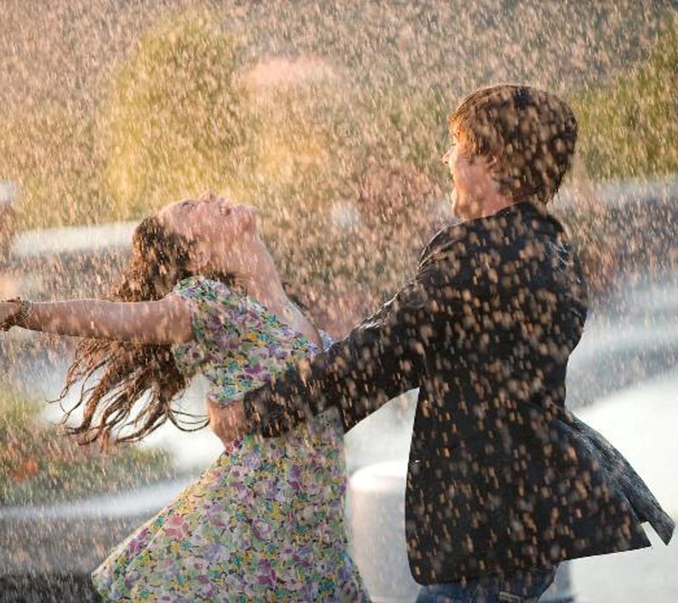 Обои девушка, парень, танец, мокрые, дождь, любовь, пара, счастье, girl, guy, dance, wet, rain, love, pair, happiness разрешение 2560x1600 Загрузить
