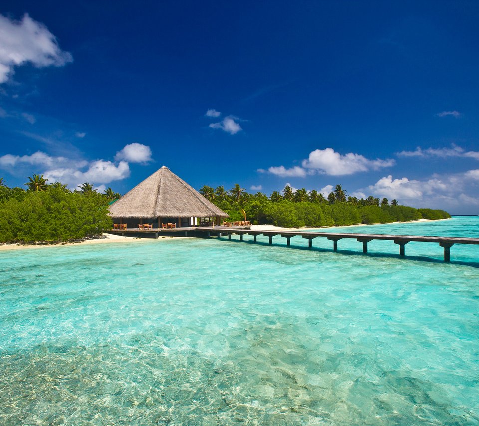 Обои остров, тропики, мальдивы, island, tropics, the maldives разрешение 2000x1330 Загрузить