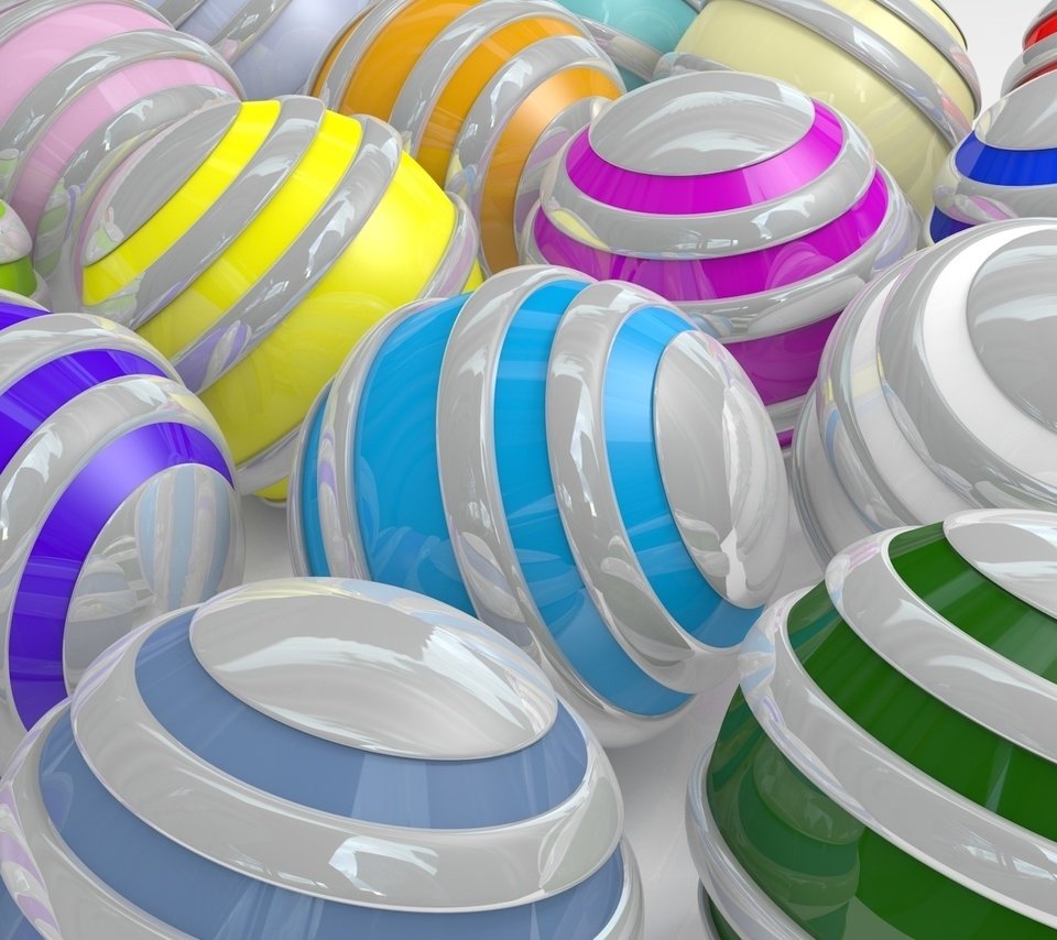 Обои цвета, полоски, шарики, color, strips, balls разрешение 1920x1200 Загрузить