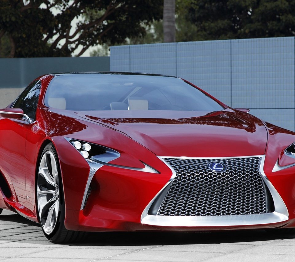 Обои машина, красная, лексус, lf-lc sports coupe concept, machine, red, lexus разрешение 1920x1200 Загрузить