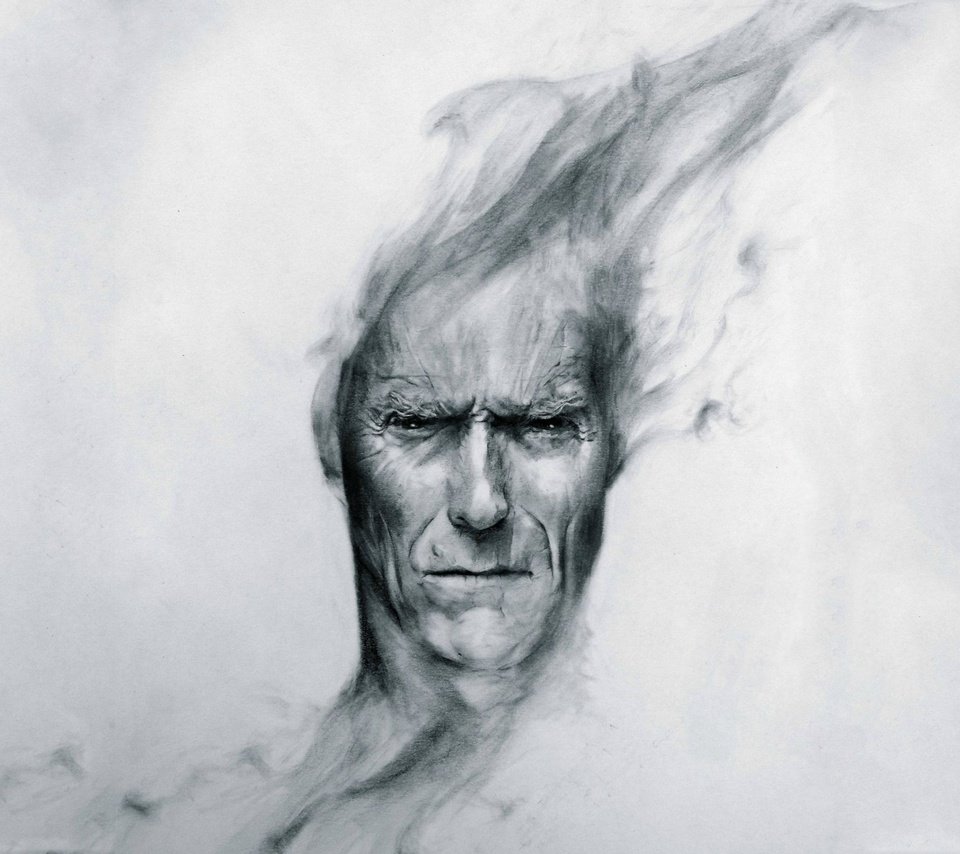 Обои арт, вгляд, голова, клинт иствуд, art, peer, head, clint eastwood разрешение 2560x1600 Загрузить