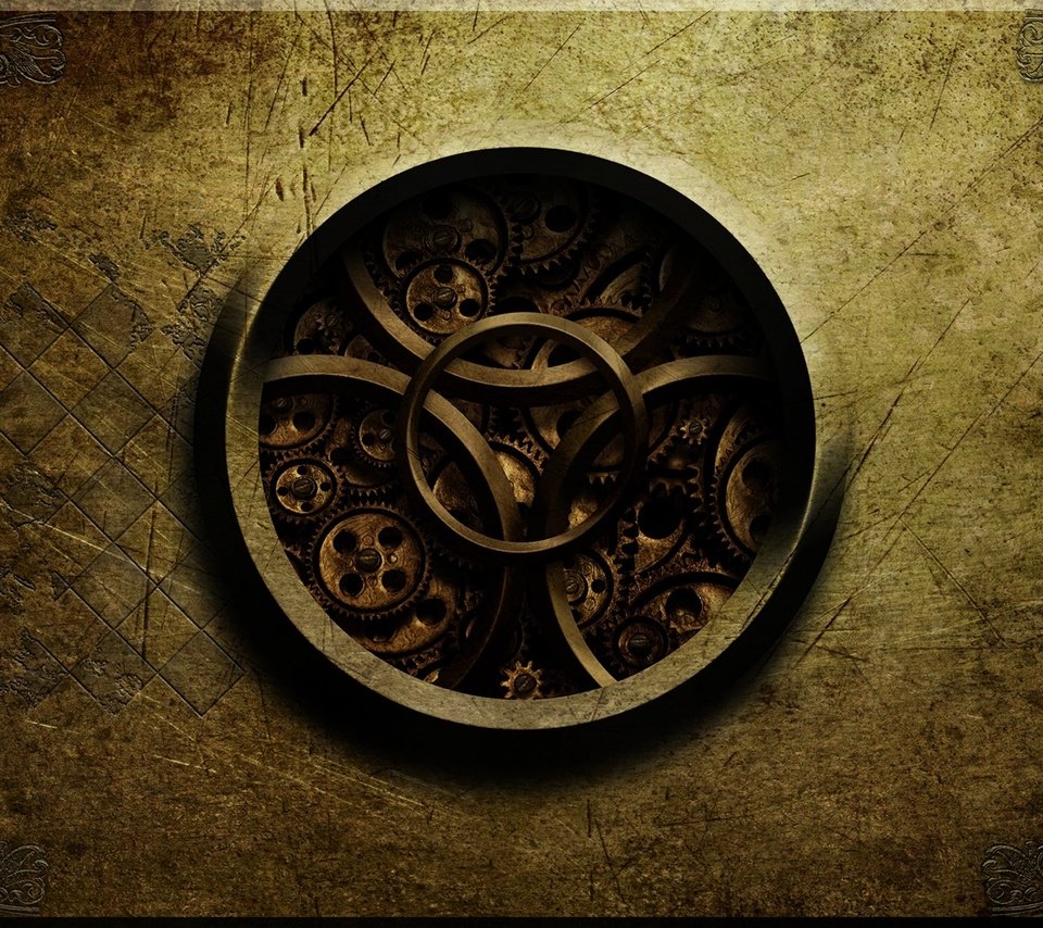 Обои рисунок крупного часового механизма, picture a large clock mechanism разрешение 1920x1080 Загрузить