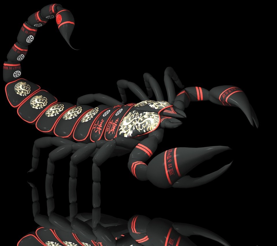 Обои черный скорпион, black scorpion разрешение 1920x1200 Загрузить