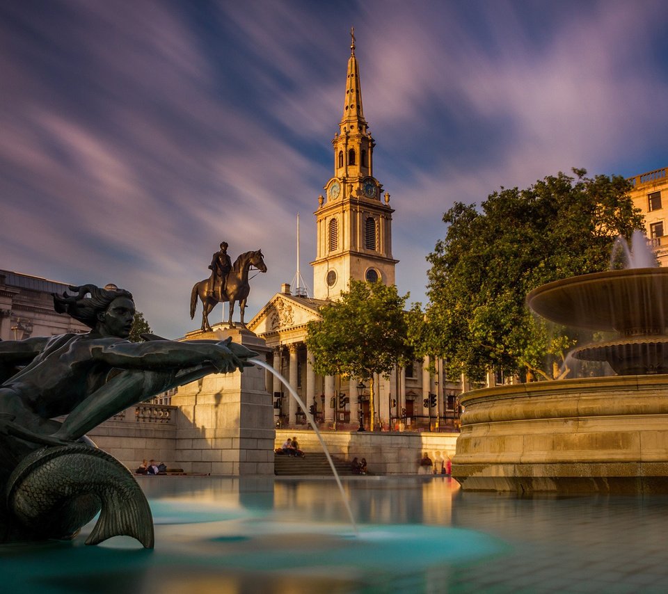 Обои лондон, фонтан, англия, статуя, трафальгарская площадь, london, fountain, england, statue, trafalgar square разрешение 1920x1200 Загрузить