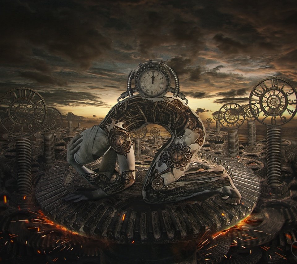 Обои время, gears of time, шестерня, time, gear разрешение 1920x1459 Загрузить