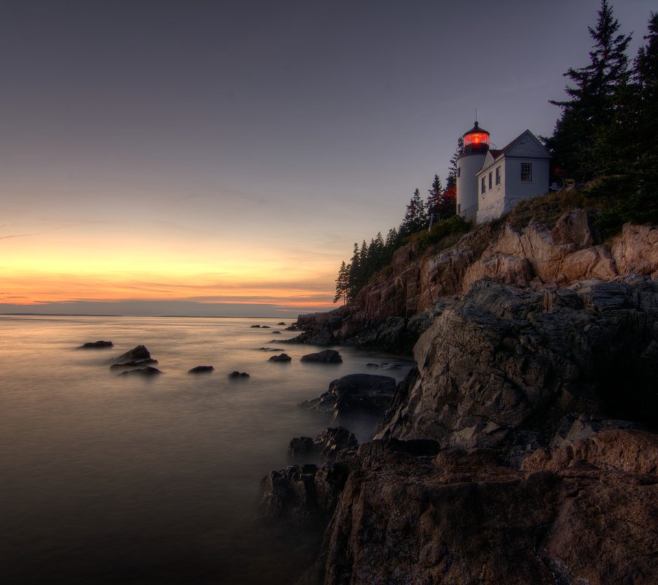 Обои скалы, пейзаж, море, маяк, bass harbor head lighthouse, acadia national park, rocks, landscape, sea, lighthouse разрешение 4317x2866 Загрузить