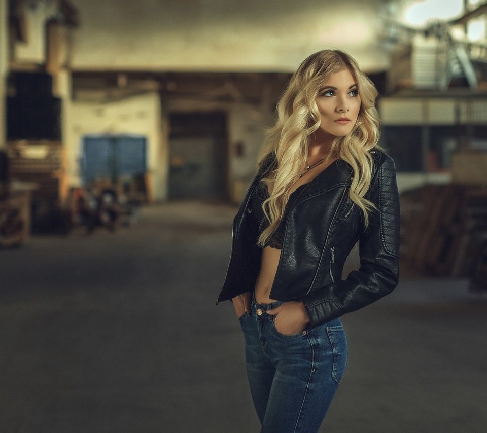 Обои девушка, блондинка, модель, джинсы, куртка, tonny jorgensen, nathan photography, christine bogh liljegren, girl, blonde, model, jeans, jacket разрешение 1920x1200 Загрузить