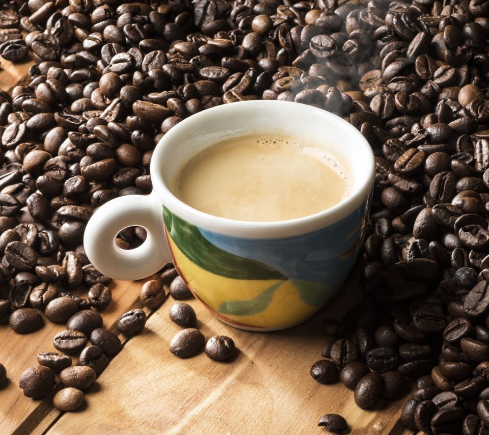 Обои зерна, кофе, чашка, кофейные зерна, grain, coffee, cup, coffee beans разрешение 6615x4450 Загрузить