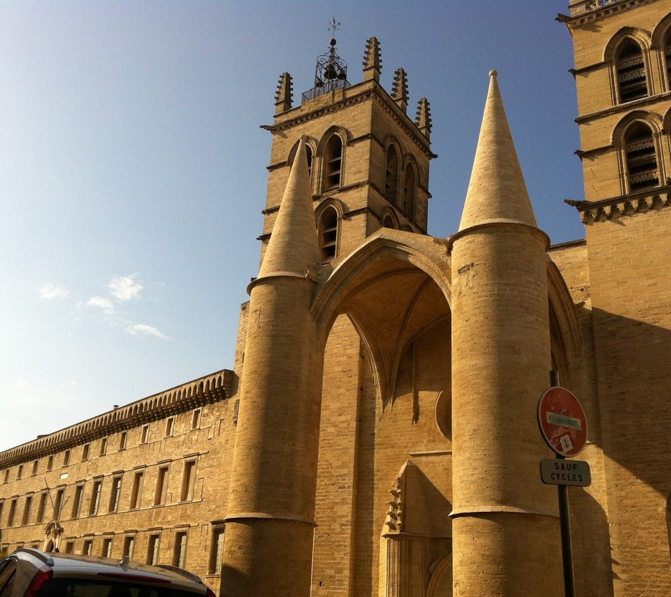 Обои франция, монпелье, кафедральный собор, собор сен-пьер, france, montpellier, cathedral, the saint-pierre cathedral разрешение 2592x1936 Загрузить