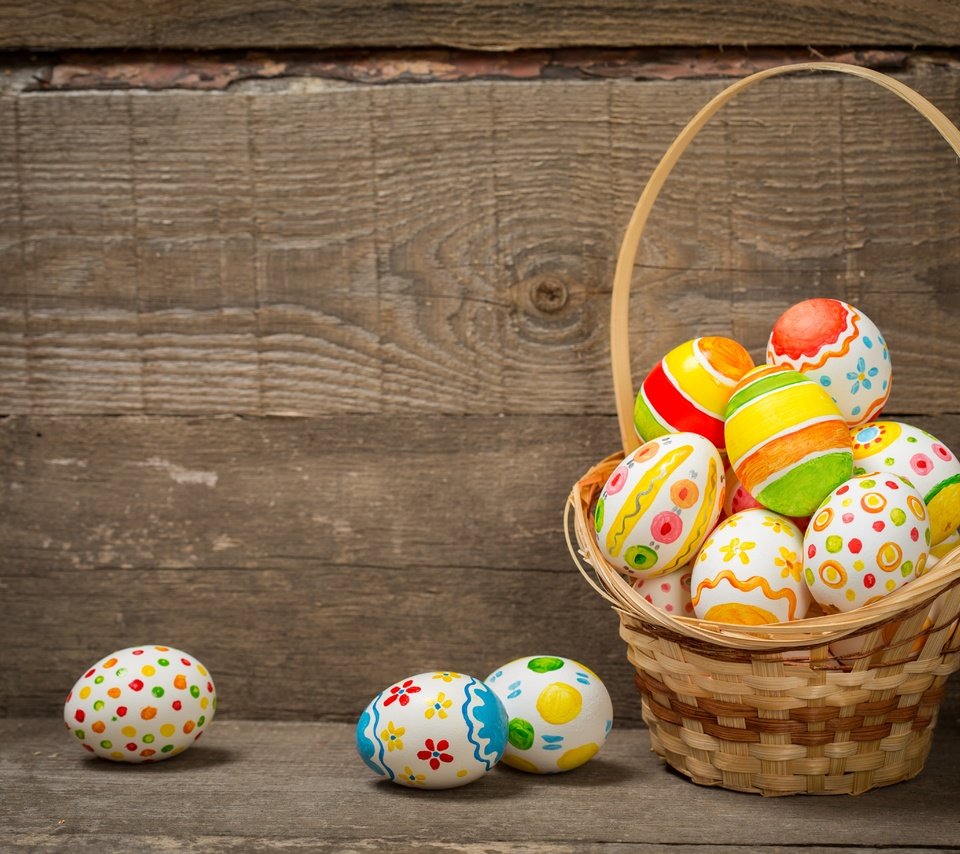 Обои корзина, пасха, яйца крашеные, basket, easter, the painted eggs разрешение 5472x3648 Загрузить