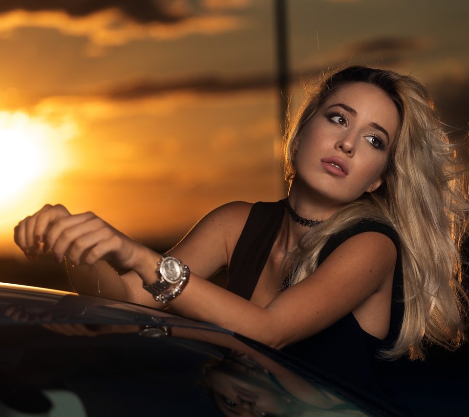 Обои закат, девушка, блондинка, взгляд, модель, волосы, лицо, daniel ceapa, sunset, girl, blonde, look, model, hair, face разрешение 2048x1365 Загрузить