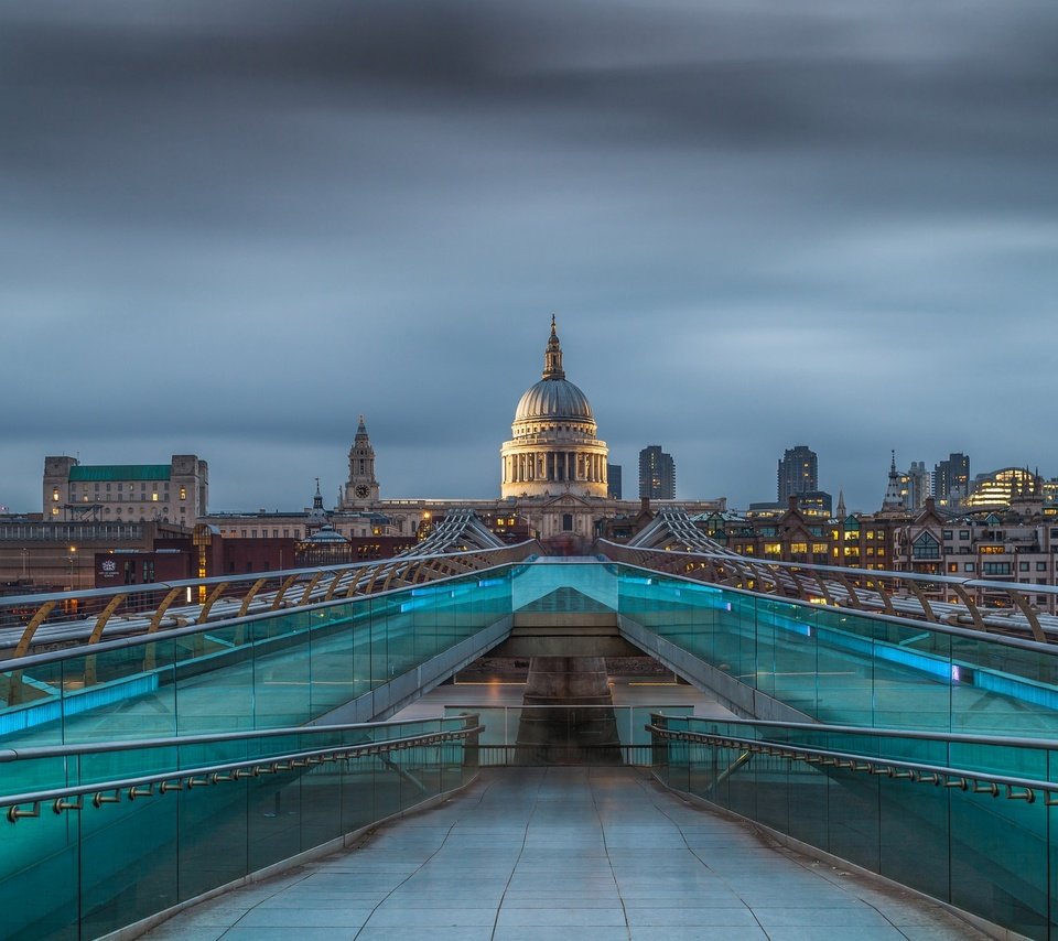 Обои мост, лондон, англия, мост тысячелетия, мост миллениум, bridge, london, england, millennium bridge, millenium bridge разрешение 2048x1365 Загрузить